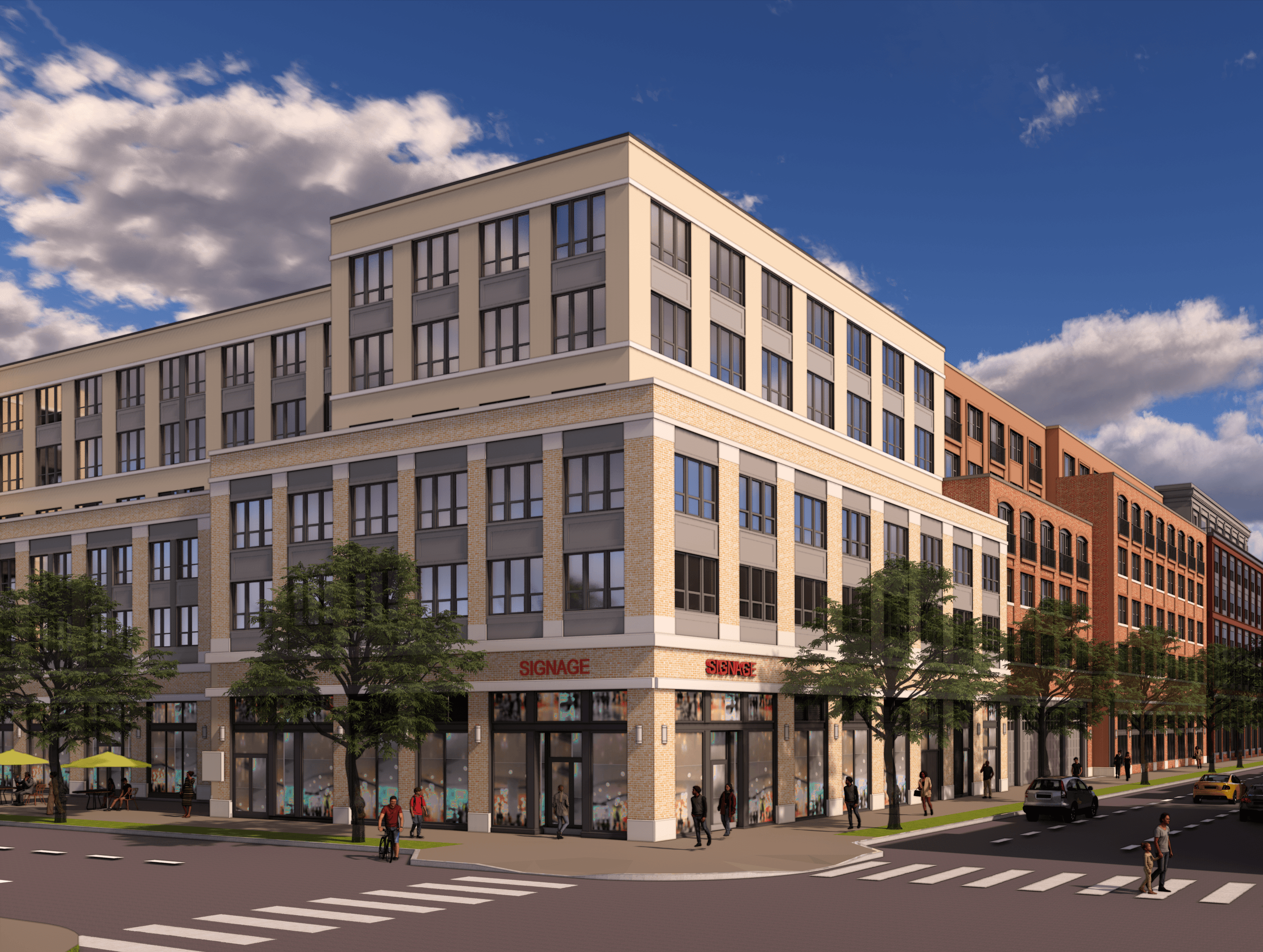 rendering of building redevelopment